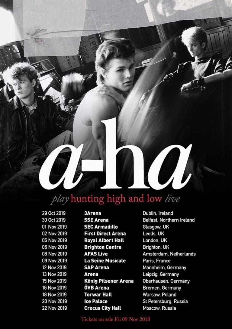 aha to perform debut album 'Hunting High And Low' in full during 2019