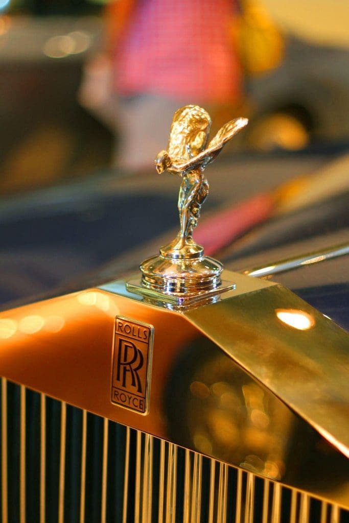 Close up of Rolls Royce Logo and Emblem on Car · Free Stock Photo