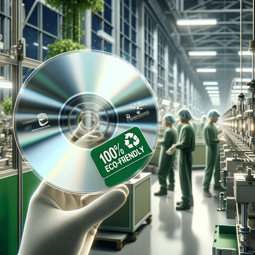 Eco-friendly produced CDs