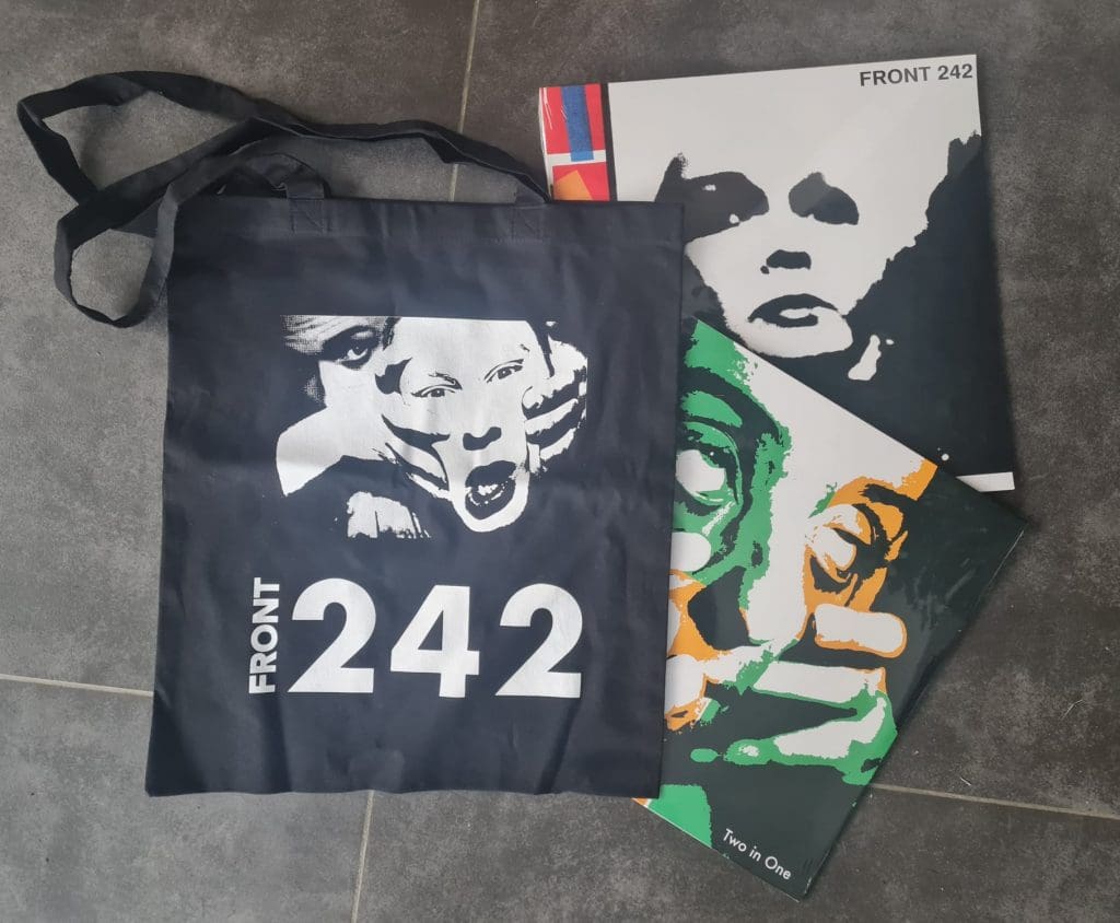 Front 242 launch repressing of 'Two In One' and 'Geography' on clear transparent vinyl