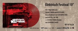 '16. Elektrisch Festival' compilation issued on red/transparent vinyl